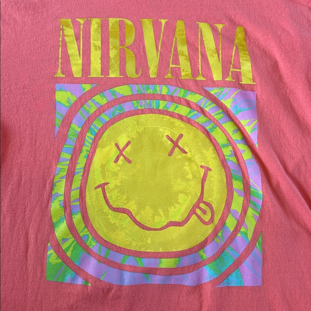 Altar’d State Coral Nirvana Oversized Graphic Tee - Picture 3 of 5